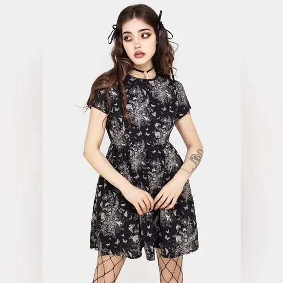 NWT Disturbia Thalia Mini Skater Dress US 4 / UK 8 - Picture 1 of 8